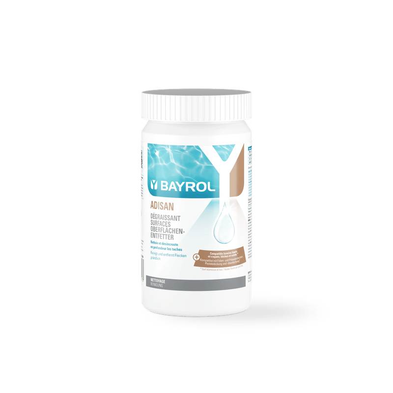 BAYROL Adisan Randreiniger 1 kg Hocheffektives Granulat zur Reinigung von Pools | Dose (1 kg)