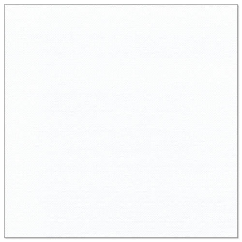 Une serviette en papier blanche carrée avec une texture fine de PAPSTAR GmbH, 50 serviettes "ROYAL Collection", 1/4-pli, 40 x 40 cm, illustrée sur un fond blanc.
