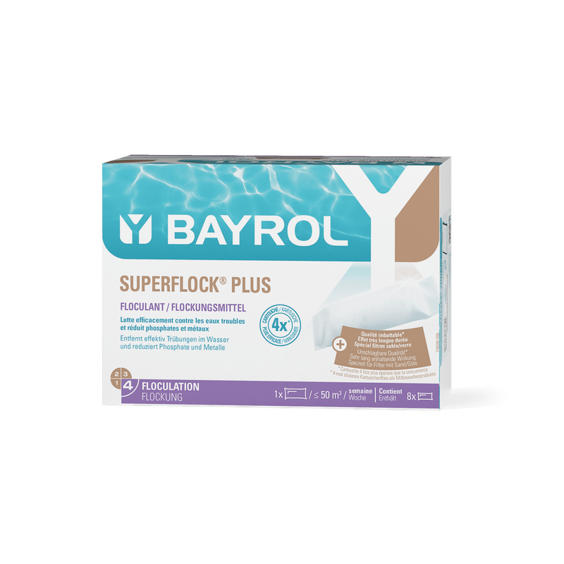 BAYROL Superflock Plus 1 kg«Bestseller Flockungsmittel Pool für Sandfilter | Kartusche (1 kg)