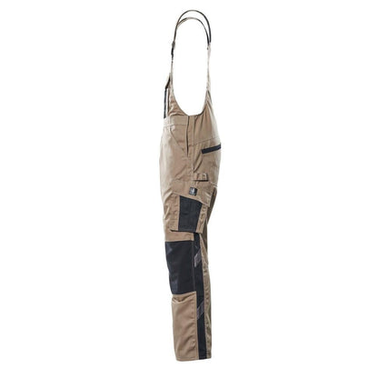 MASCOT® Augsburg Latzhose, hellkhaki/schwarz