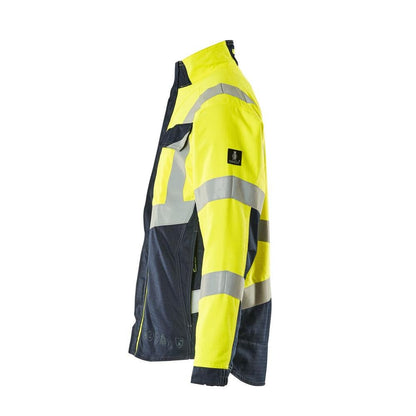 MASCOT® Biel Multisafe veste de travail, haute visibilité jaune/noir-bleu