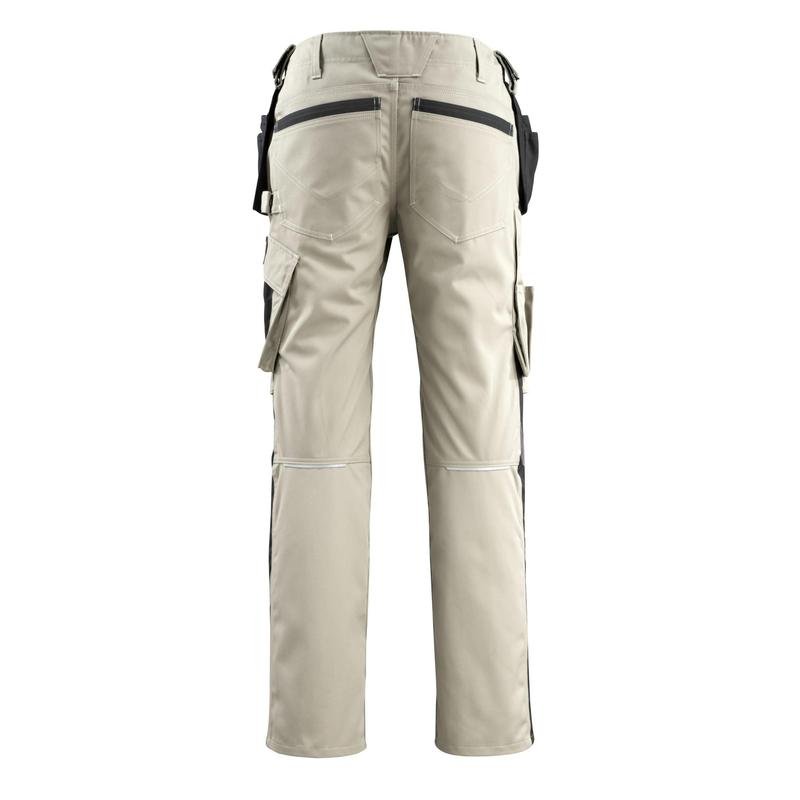 MASCOT® Bremen pantalon d'artisan, kaki clair/noir