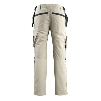 MASCOT® Bremen pantalon d'artisan, kaki clair/noir
