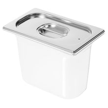 Couvercle inox VERMOP pour récipient 5,5 l, 27 x 16 x 3 cm