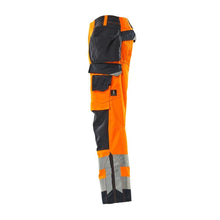MASCOT® Wigan Handwerkerhose, hi-vis orange/schwarzblau