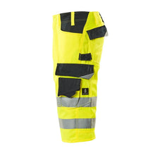 MASCOT® Luton Dreiviertel-Hose, hi-vis gelb/schwarzblau