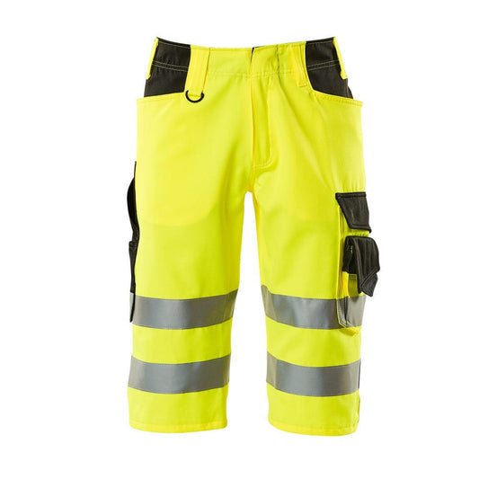 MASCOT® Luton Dreiviertel-Hose, hi-vis gelb/schwarz