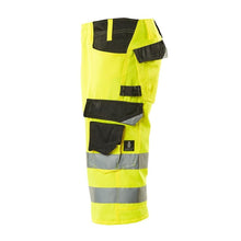 MASCOT® Luton Dreiviertel-Hose, hi-vis gelb/schwarz