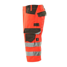 MASCOT® Luton Dreiviertel-Hose, hi-vis rot/dunkelanthrazit