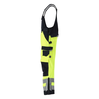 MASCOT® Newcastle Latzhose, hi-vis gelb/schwarzblau