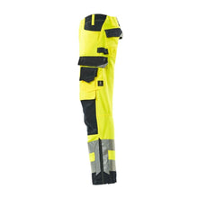 MASCOT® Kendal pantalon haute visibilité jaune/noir-bleu