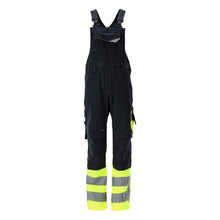MASCOT® Sunderland Latzhose, schwarzblau/hi-vis gelb