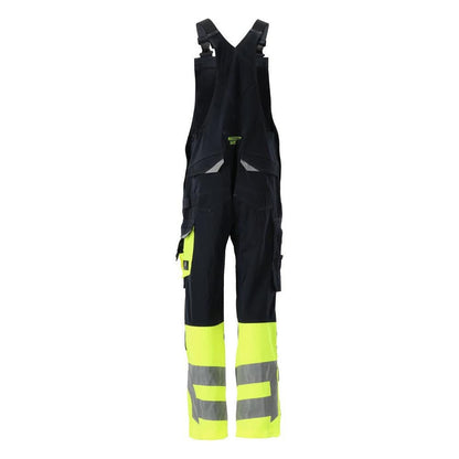 MASCOT® Sunderland Latzhose, schwarzblau/hi-vis gelb