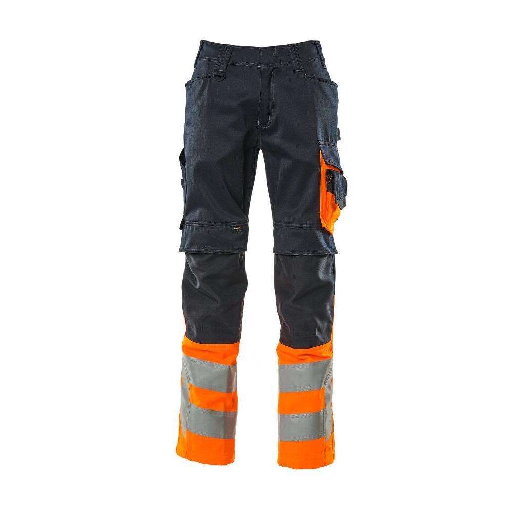 MASCOT® Leeds Hose, schwarzblau/hi-vis orange