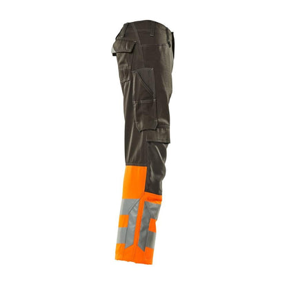 Pantalon MASCOT® Leeds, anthracite foncé/orange haute visibilité