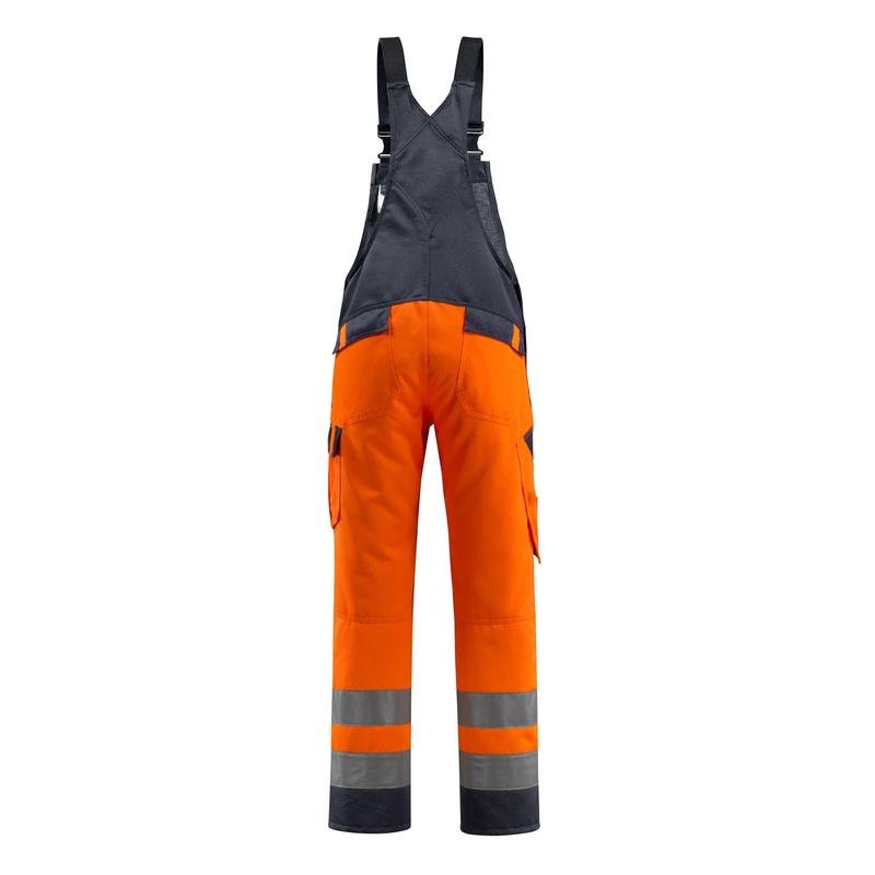MASCOT® Gosford salopette, haute visibilité orange/noir-bleu