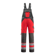 MASCOT® Gosford salopette, rouge haute visibilité/anthracite foncé