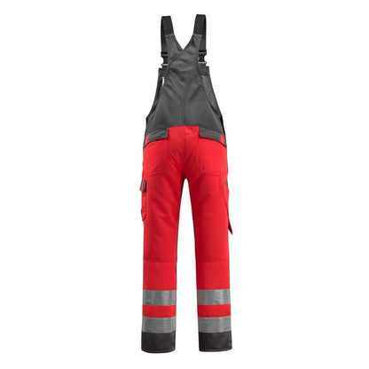 MASCOT® Gosford Latzhose, hi-vis rot/dunkelanthrazit