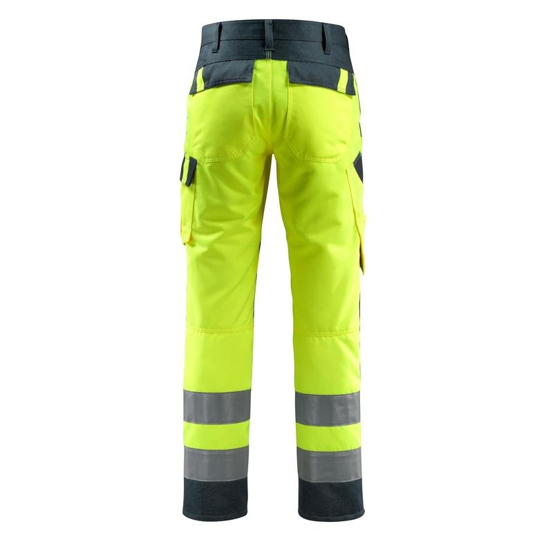 Pantalon MASCOT® Maitland, jaune haute visibilité/noir-bleu