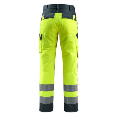 Pantalon MASCOT® Maitland, jaune haute visibilité/noir-bleu