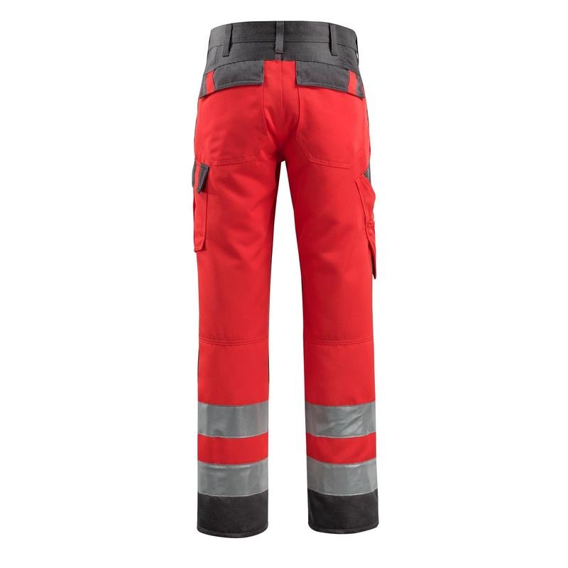 Pantalon MASCOT® Maitland, rouge haute visibilité/anthracite foncé