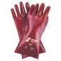 NITRAS PVC-Handschuhe, rot, EN 388 Baumwoll-Trikot, Größe 10 | Packung (12 Paare)