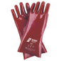 NITRAS Chemikalienschutzhandschuhe, rot, EN 388, EN ISO 374 Baumwoll-Trikot, Größe 10 | Packung (12 Paare)
