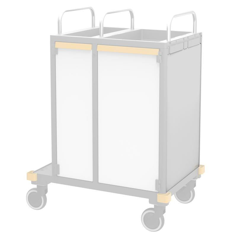 VERMOP Seitenwand Platinum White, 714 x 497 x 3 cm