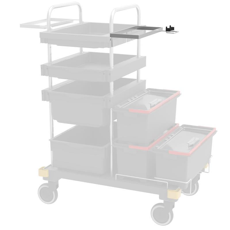 VERMOP Halterung f. Chemiecenter mit Stielhalter an Traverse, 34 x 27 x 9 cm