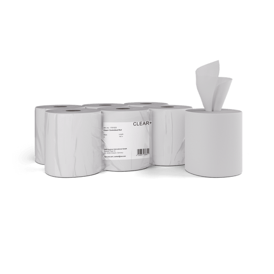 Clear+ Centerfeed-Papierrollen 2-lagig 220 m