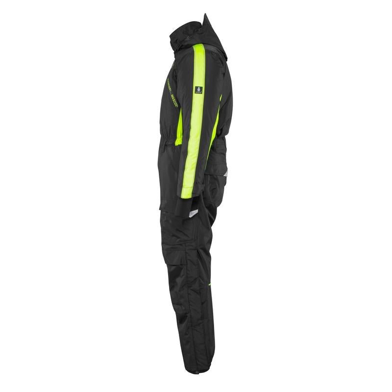 Overall mit Knietaschen,geringes Gewicht Winterkombination, schwarz/hi-vis gelb