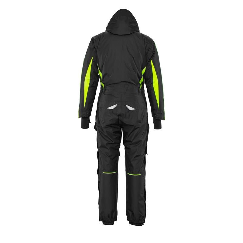 Overall mit Knietaschen,geringes Gewicht Winterkombination, schwarz/hi-vis gelb