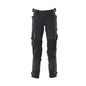 Pantalon avec poches genoux en Dyneema, pantalon stretch, noir-bleu