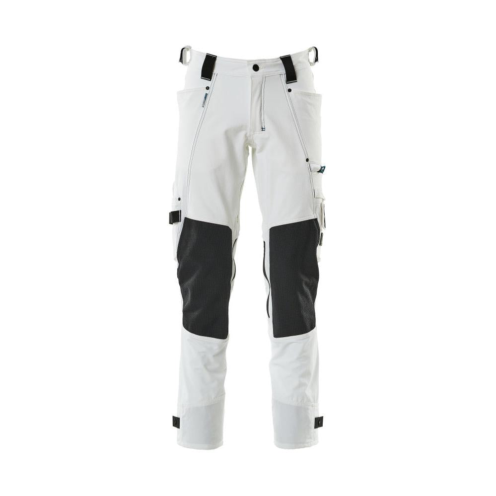 Pantalon avec poches genoux en Dyneema, pantalon stretch, blanc