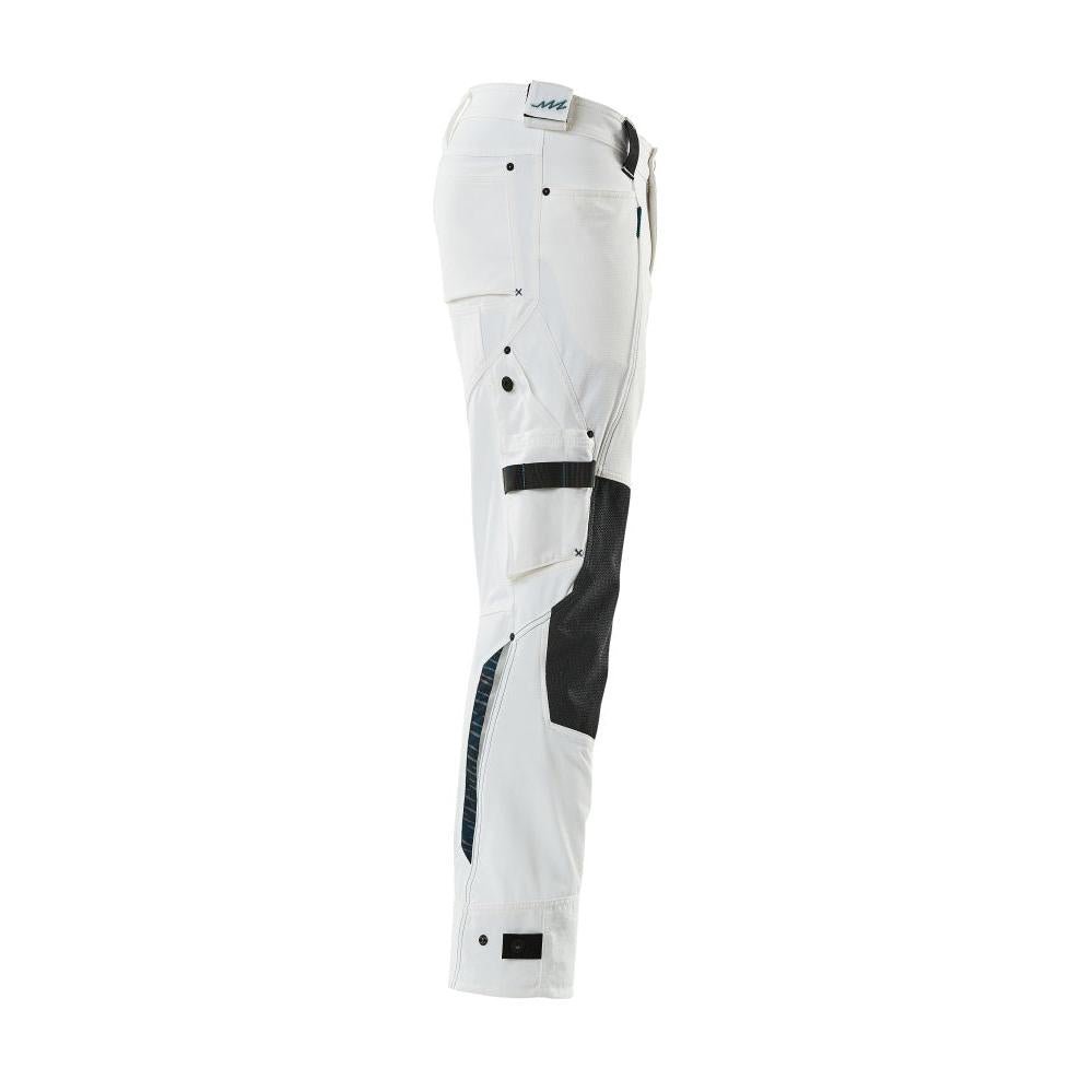 Pantalon avec poches genoux en Dyneema, pantalon stretch, blanc
