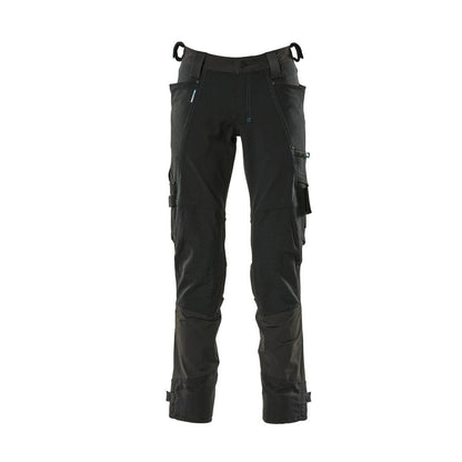 Pantalon avec poches genoux en Dyneema, pantalon stretch, noir