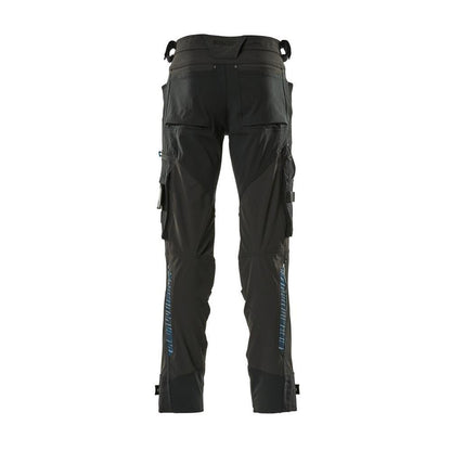 Pantalon avec poches genoux en Dyneema, pantalon stretch, noir