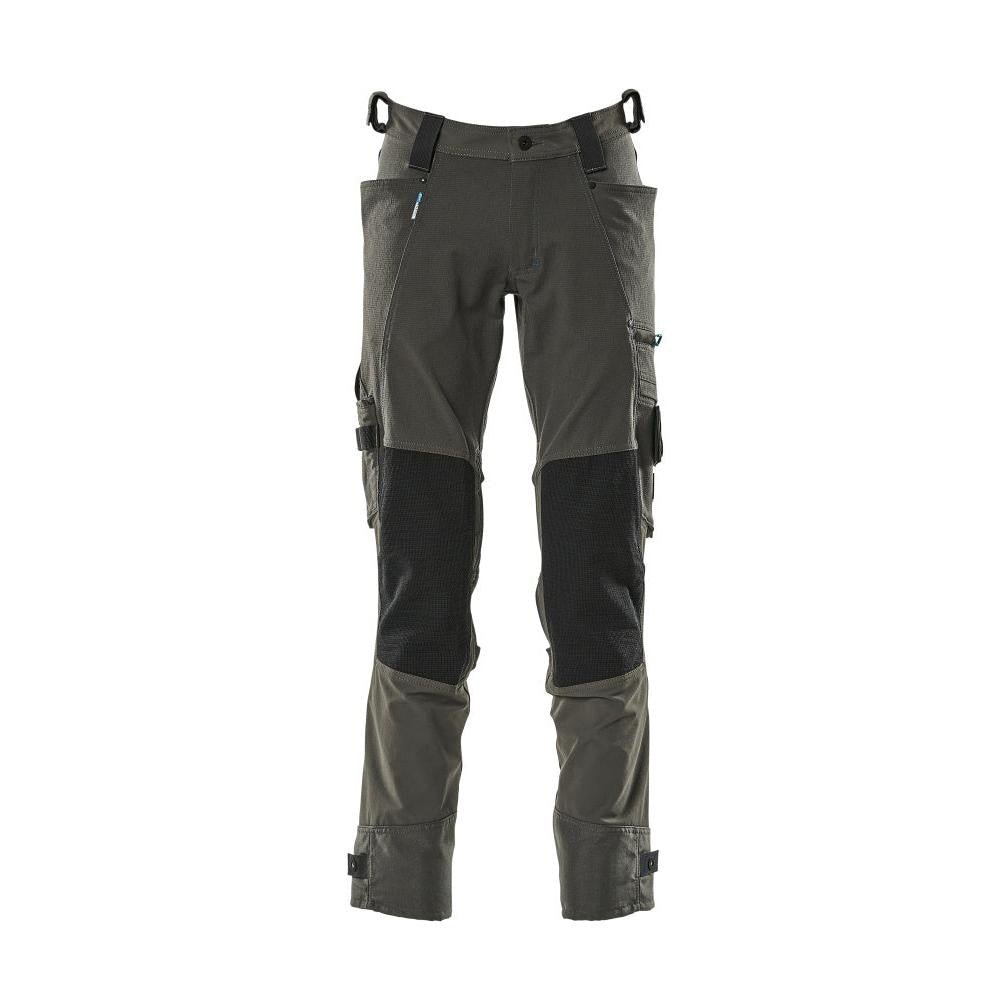 Pantalon avec poches genoux en Dyneema, pantalon stretch, anthracite foncé