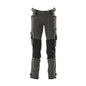 Pantalon avec poches genoux en Dyneema, pantalon stretch, anthracite foncé