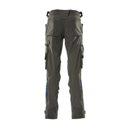 Pantalon avec poches genoux en Dyneema, pantalon stretch, anthracite foncé