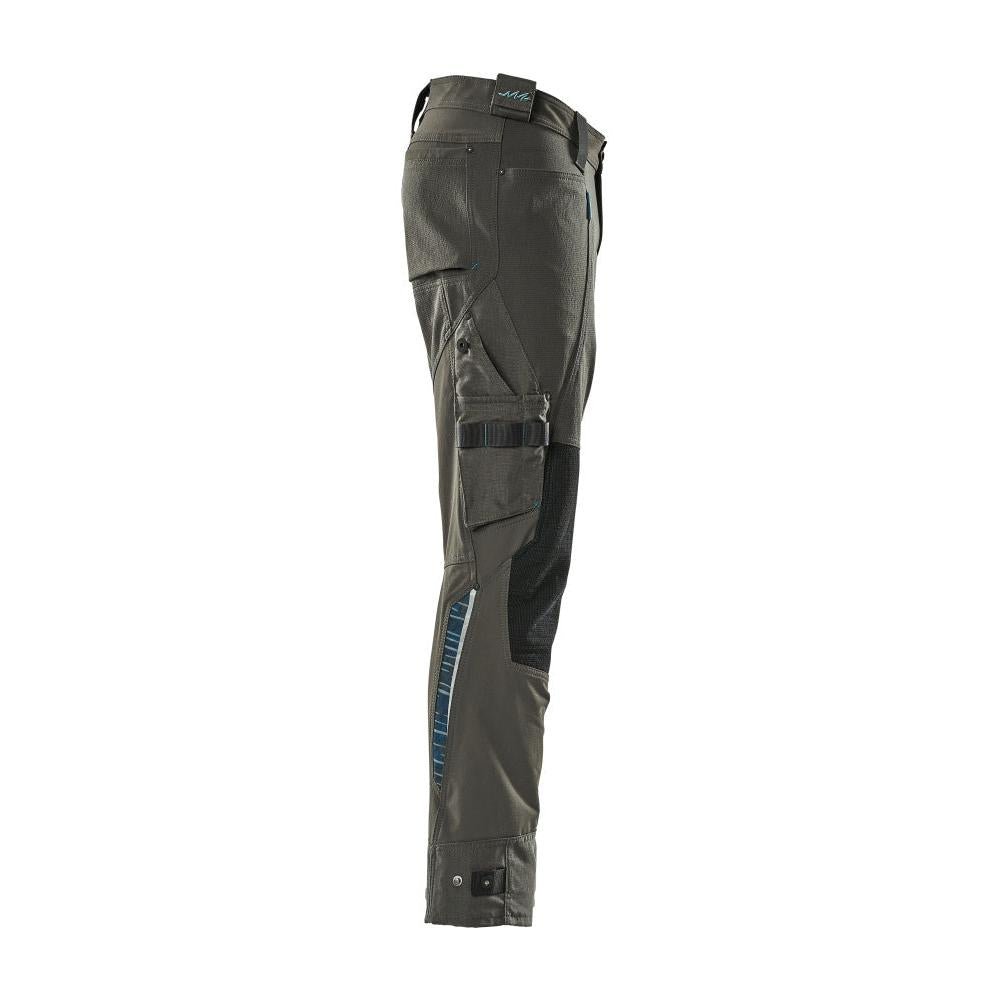 Pantalon avec poches genoux en Dyneema, pantalon stretch, anthracite foncé