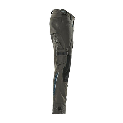 Pantalon avec poches genoux en Dyneema, pantalon stretch, anthracite foncé