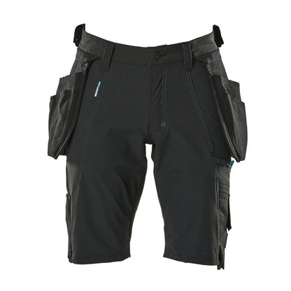 Shorts,abnehmbaren Hängetaschen,Stretch Handwerkershorts, schwarz