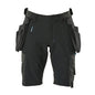 Shorts,abnehmbaren Hängetaschen,Stretch Handwerkershorts, schwarz