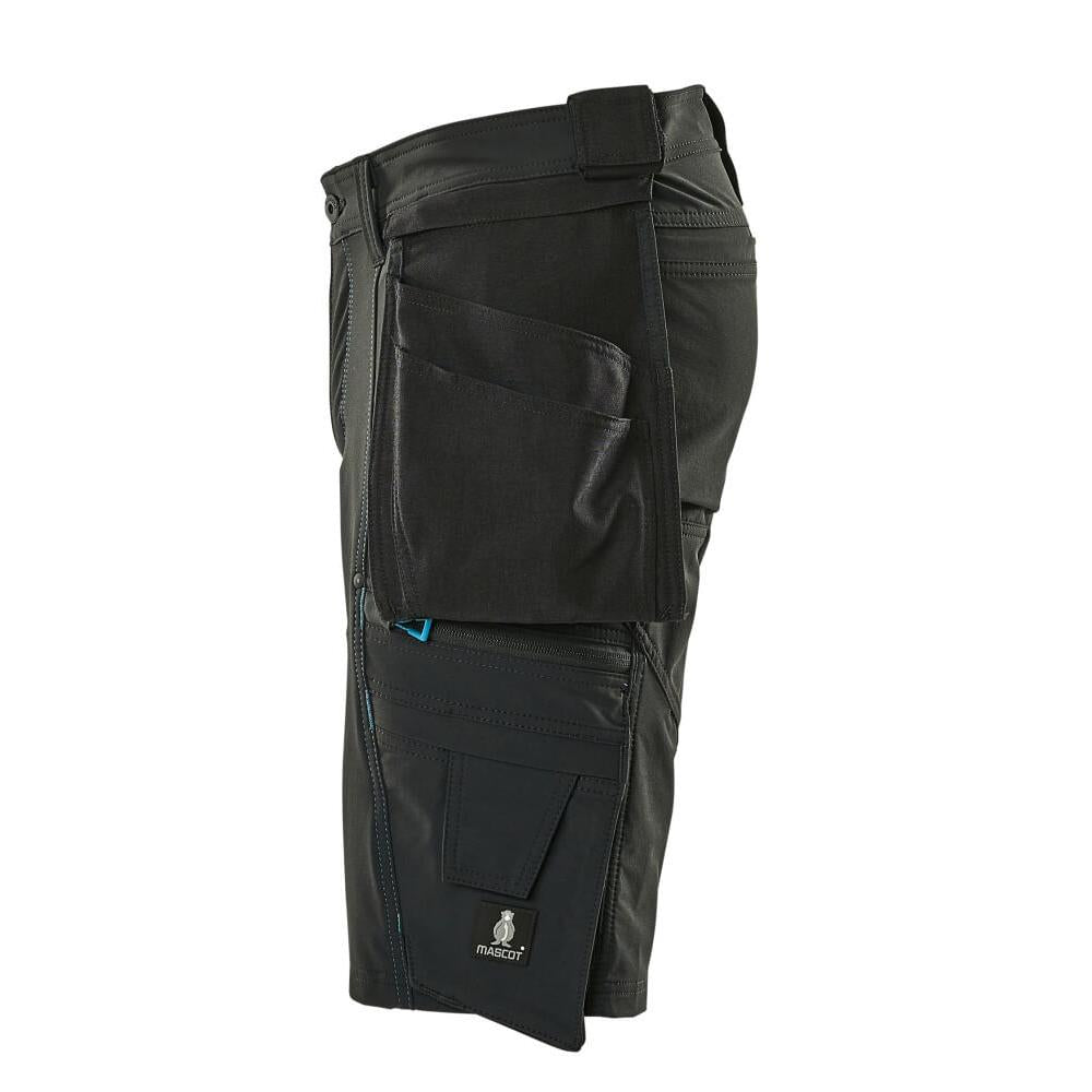 Shorts,abnehmbaren Hängetaschen,Stretch Handwerkershorts, schwarz