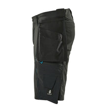 Shorts,abnehmbaren Hängetaschen,Stretch Handwerkershorts, schwarz