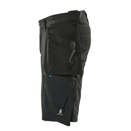 Shorts,abnehmbaren Hängetaschen,Stretch Handwerkershorts, schwarz