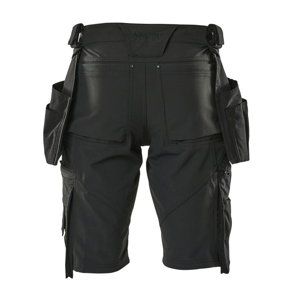 Shorts,abnehmbaren Hängetaschen,Stretch Handwerkershorts, schwarz