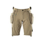 Shorts,abnehmbaren Hängetaschen,Stretch Handwerkershorts, hellkhaki