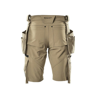 Shorts,abnehmbaren Hängetaschen,Stretch Handwerkershorts, hellkhaki